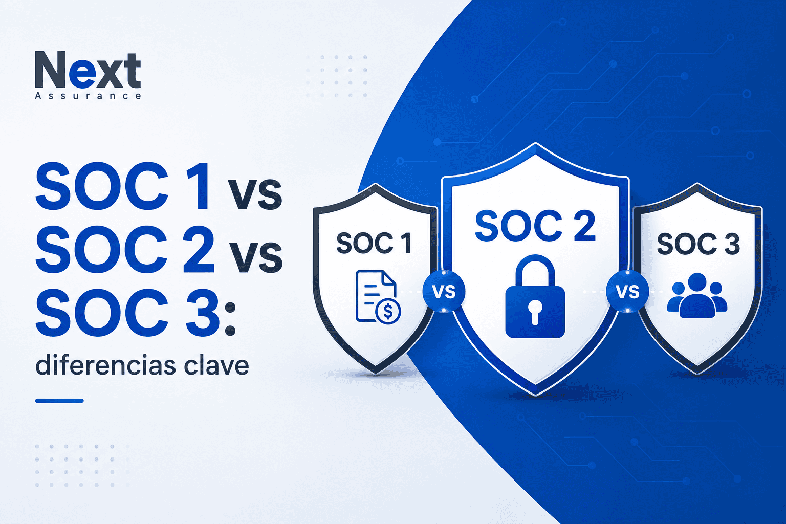 SOC 1 vs SOC 2 vs SOC 3: diferencias clave