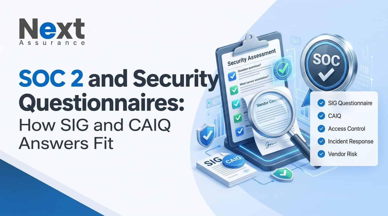 SOC 2 and Security Questionnaires: SIG, CAIQ, Fast Answers